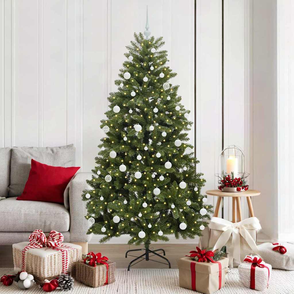 Vidaxx künstlicher Weihnachtsbaum mit 300 LED grün 180 cm PVC und Metall