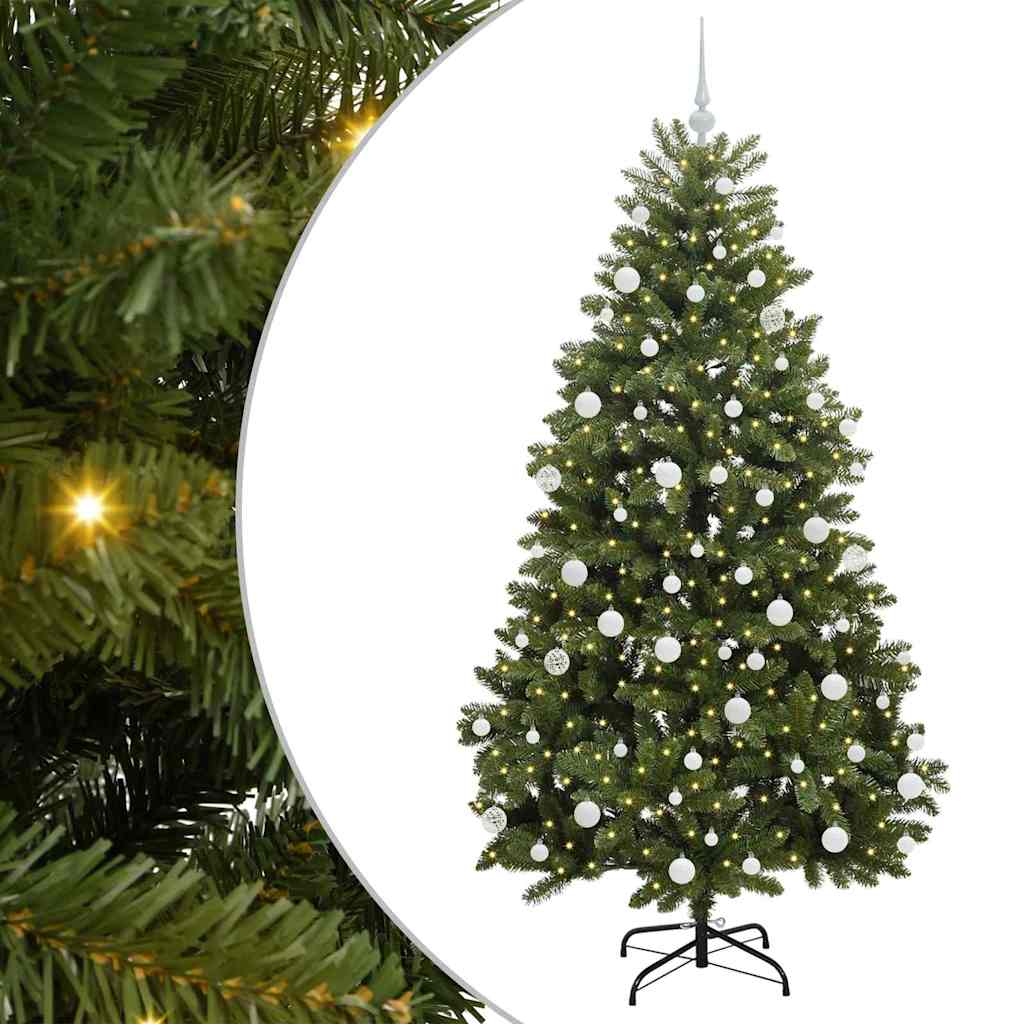 Vidaxx künstlicher Weihnachtsbaum mit 300 LED grün 180 cm PVC und Metall