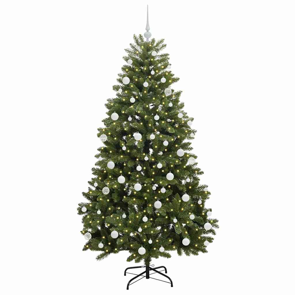 Vidaxx künstlicher Weihnachtsbaum mit 300 LED grün 180 cm PVC und Metall