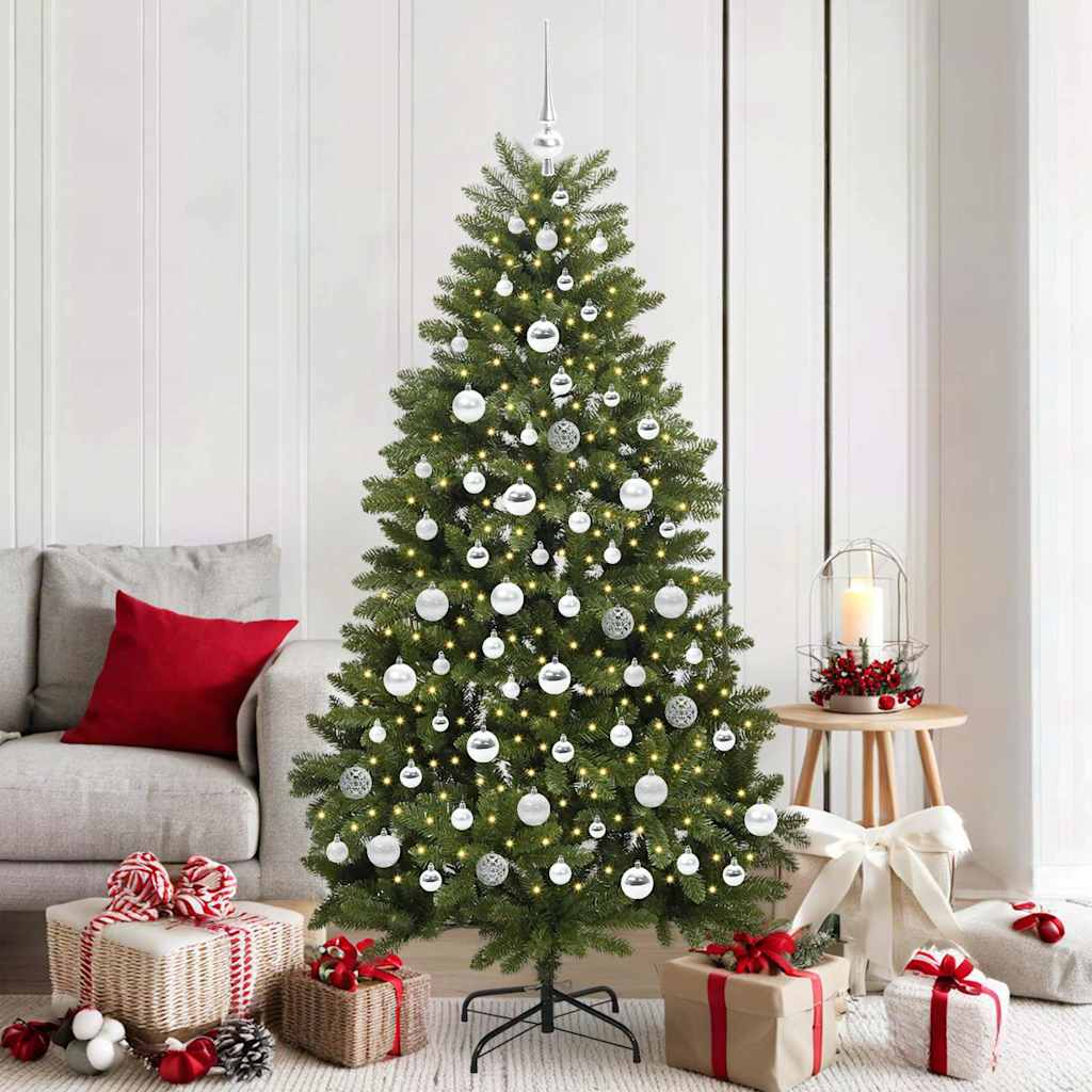 Vidaxx künstlicher Weihnachtsbaum mit 300 LED grün 180 cm PVC und Metall