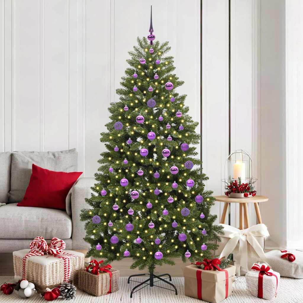 Vidaxx künstlicher Weihnachtsbaum mit 300 LED grün 180 cm PVC und Metall