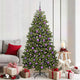 Vidaxx künstlicher Weihnachtsbaum mit 300 LED grün 180 cm PVC und Metall