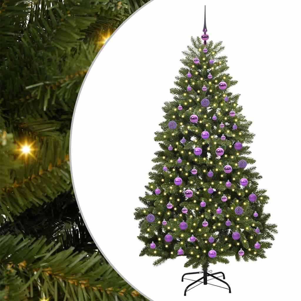 Vidaxx künstlicher Weihnachtsbaum mit 300 LED grün 180 cm PVC und Metall