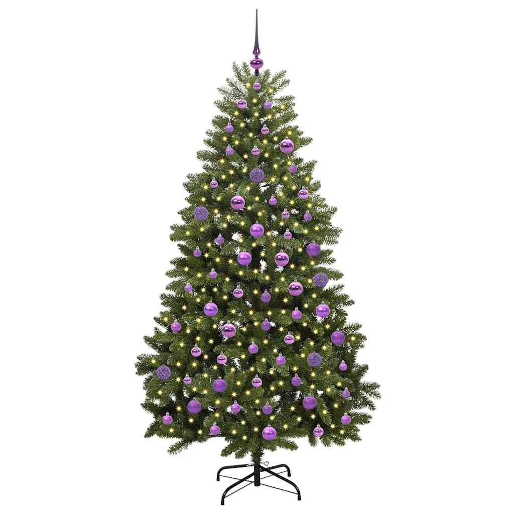 Vidaxx künstlicher Weihnachtsbaum mit 300 LED grün 180 cm PVC und Metall