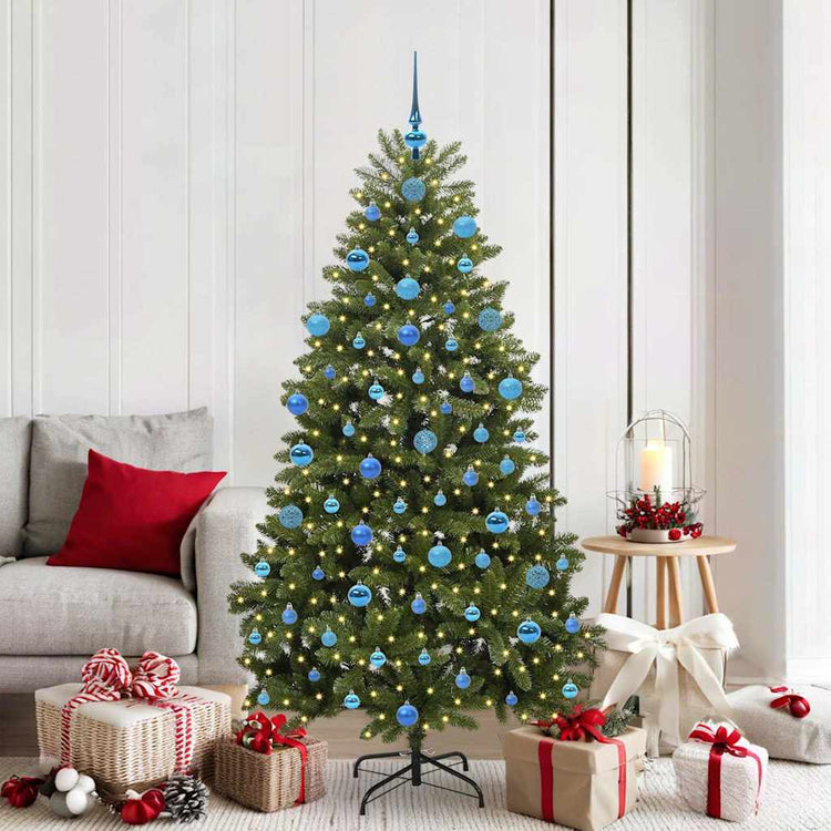 Vidaxx künstlicher Weihnachtsbaum mit 300 LED grün 180 cm PVC und Metall