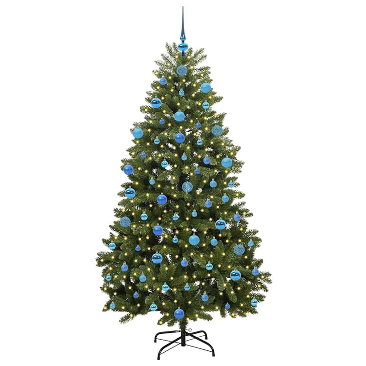 Vidaxx künstlicher Weihnachtsbaum mit 300 LED grün 180 cm PVC und Metall