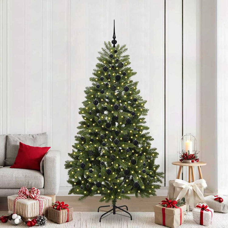 Vidaxx künstlicher Weihnachtsbaum mit 300 LED grün, 210 cm PVC und Metall