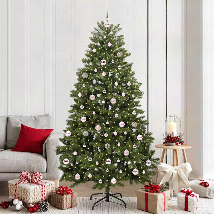 Vidaxx künstlicher Weihnachtsbaum mit 300 LED grün, 210 cm PVC und Metall