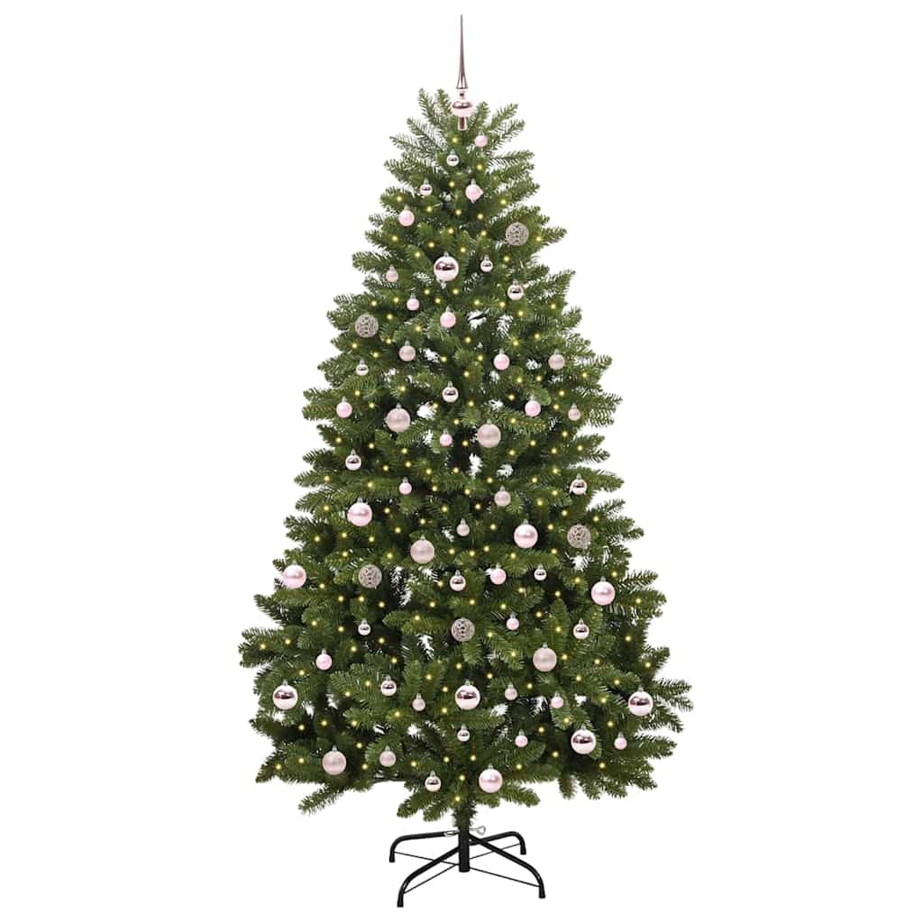 Vidaxx künstlicher Weihnachtsbaum mit 300 LED grün, 210 cm PVC und Metall
