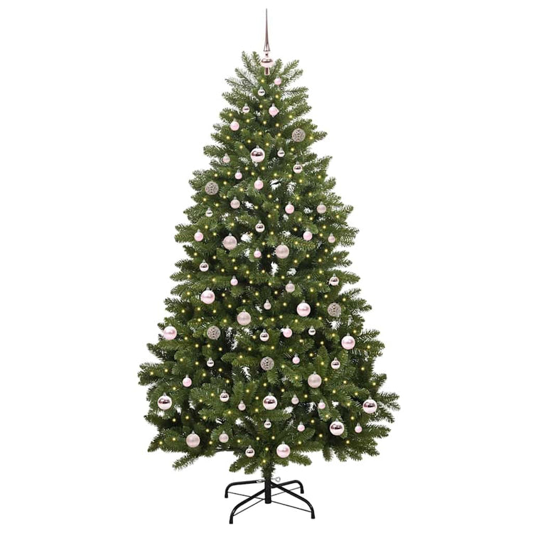 Vidaxx künstlicher Weihnachtsbaum mit 300 LED grün, 210 cm PVC und Metall