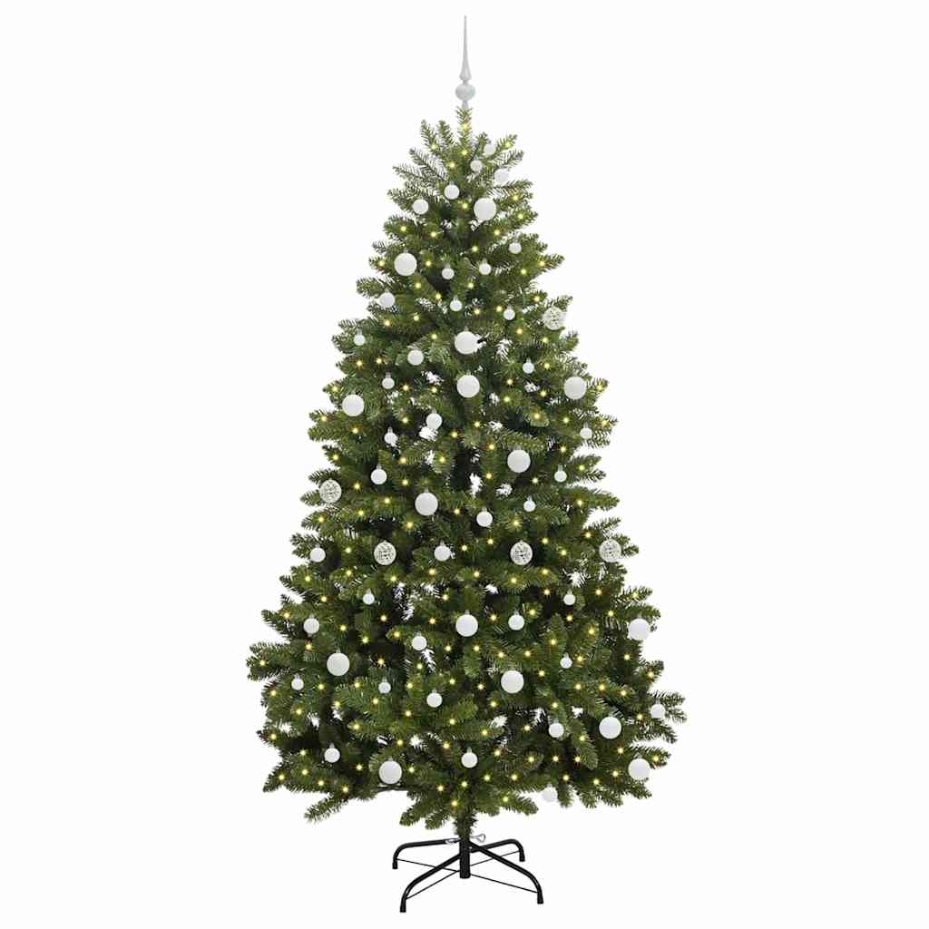 Vidaxx künstlicher Weihnachtsbaum mit 300 LED grün, 210 cm PVC und Metall