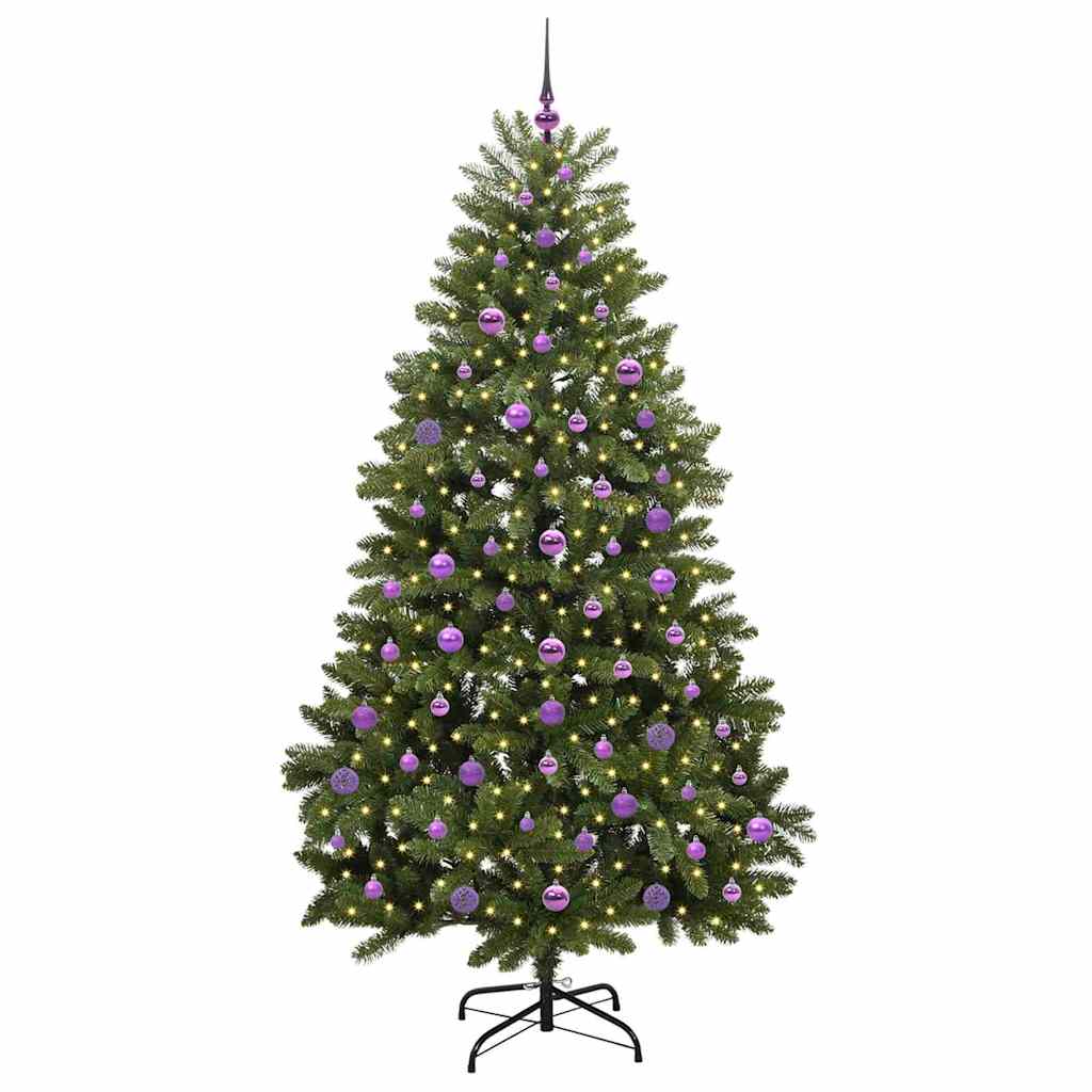 Vidaxx künstlicher Weihnachtsbaum mit 300 LED grün, 210 cm PVC und Metall