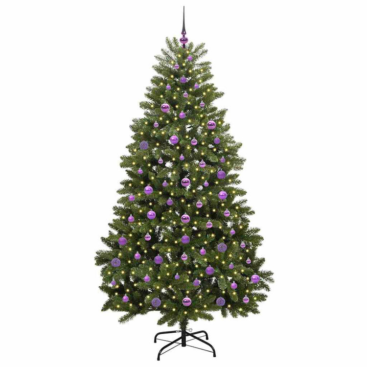 Vidaxx künstlicher Weihnachtsbaum mit 300 LED grün, 210 cm PVC und Metall