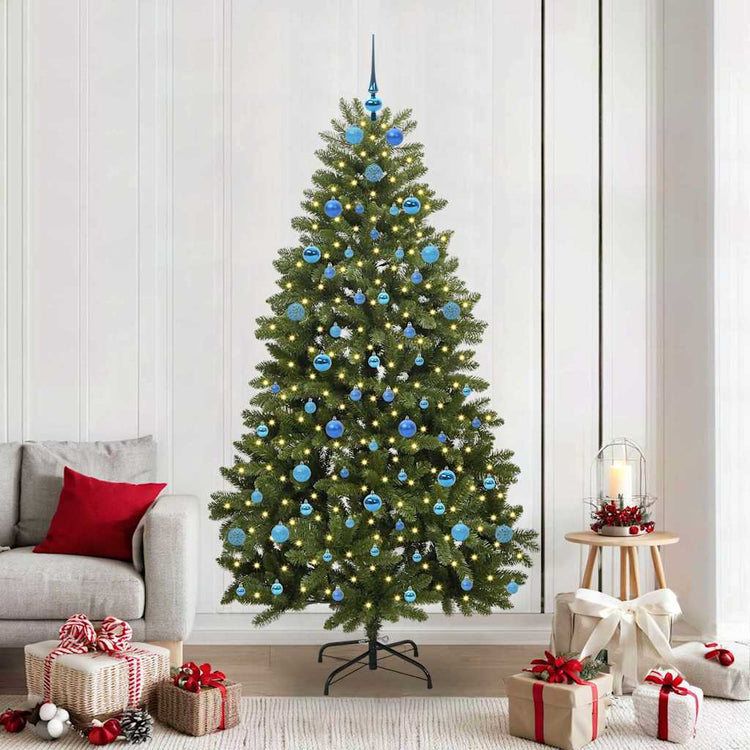 Vidaxx künstlicher Weihnachtsbaum mit 300 LED grün, 210 cm PVC und Metall