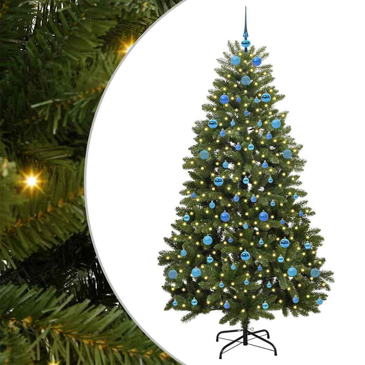Vidaxx künstlicher Weihnachtsbaum mit 300 LED grün, 210 cm PVC und Metall