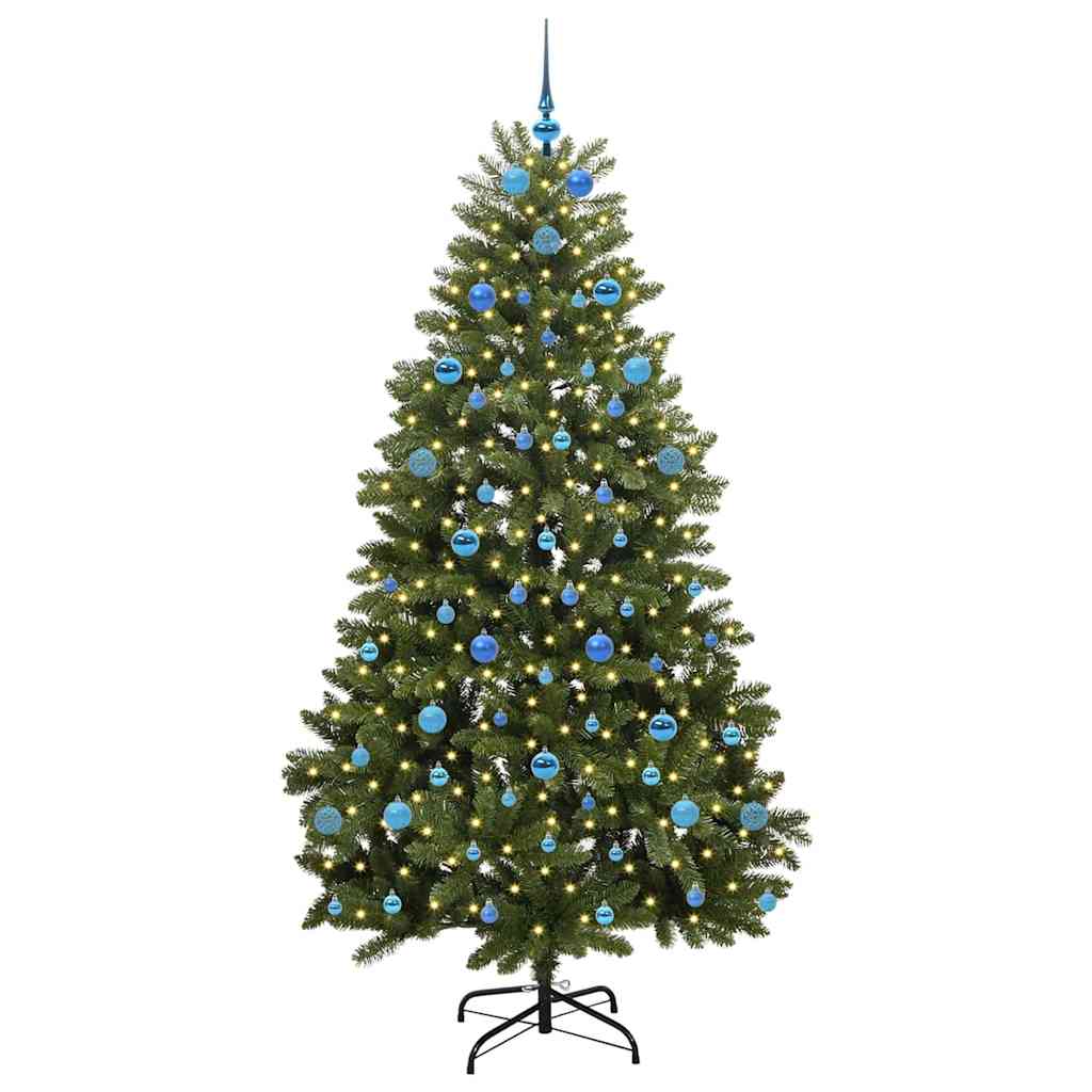 Vidaxx künstlicher Weihnachtsbaum mit 300 LED grün, 210 cm PVC und Metall