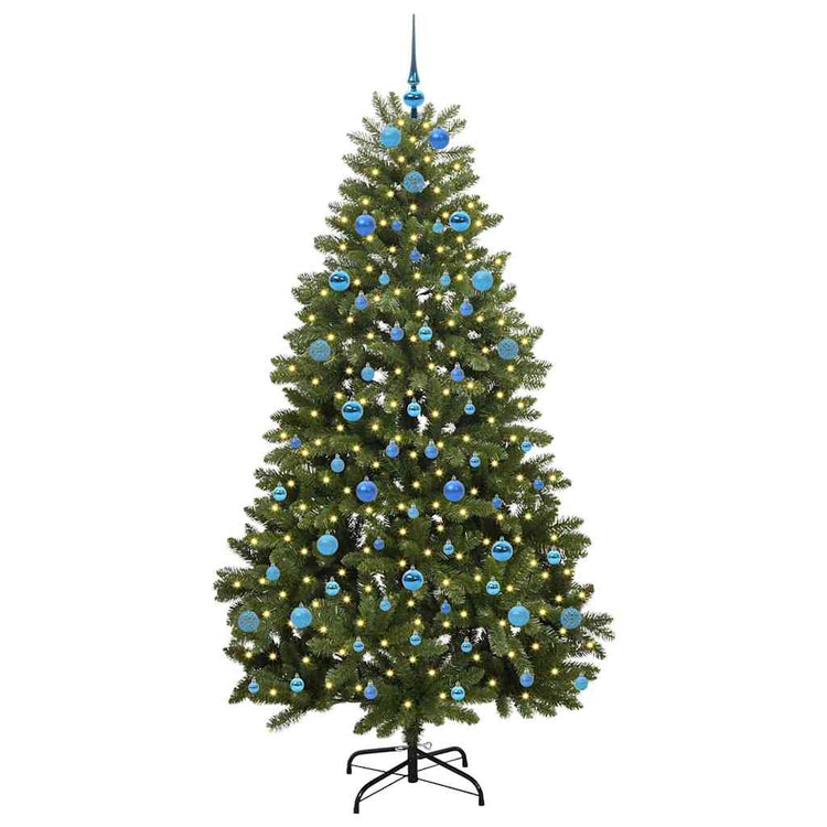 Vidaxx künstlicher Weihnachtsbaum mit 300 LED grün, 210 cm PVC und Metall