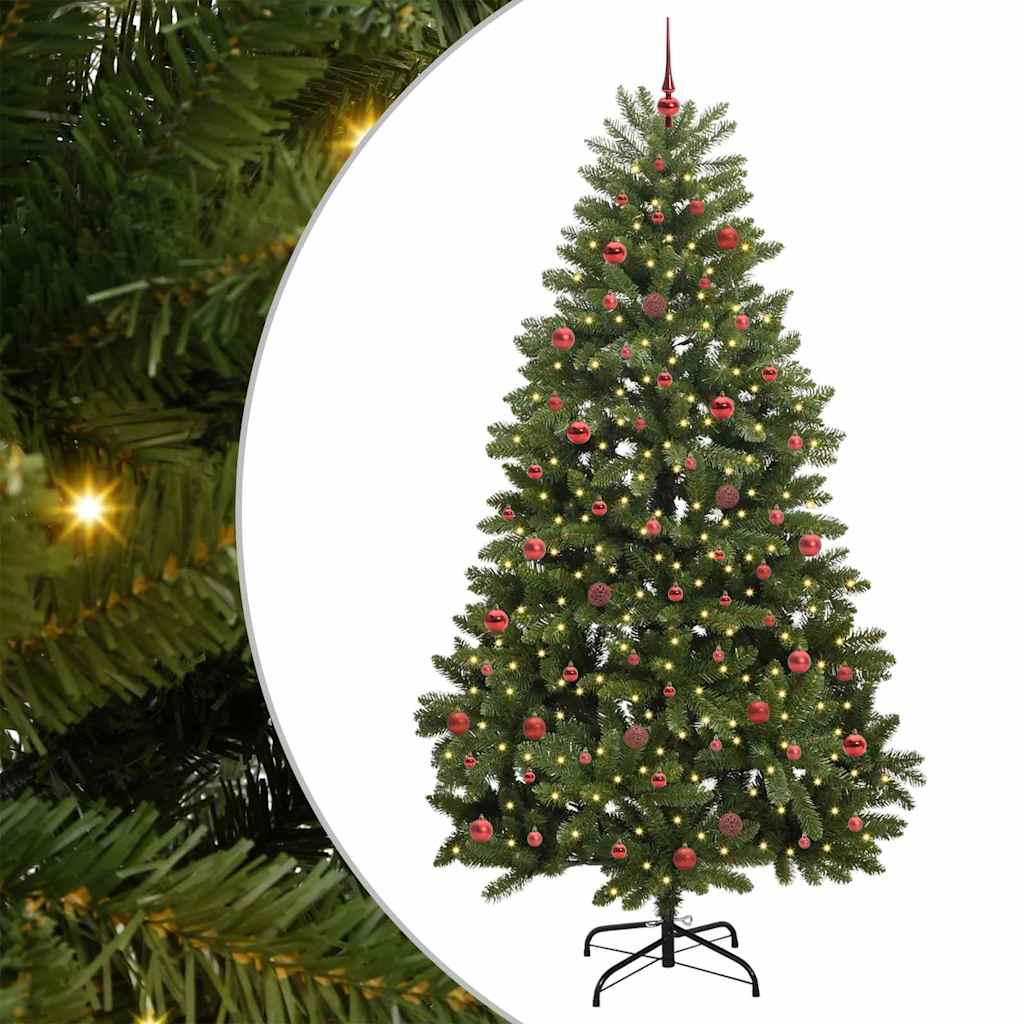 Vidaxx künstlicher Weihnachtsbaum mit 300 LED grün, 240 cm PVC und Metall
