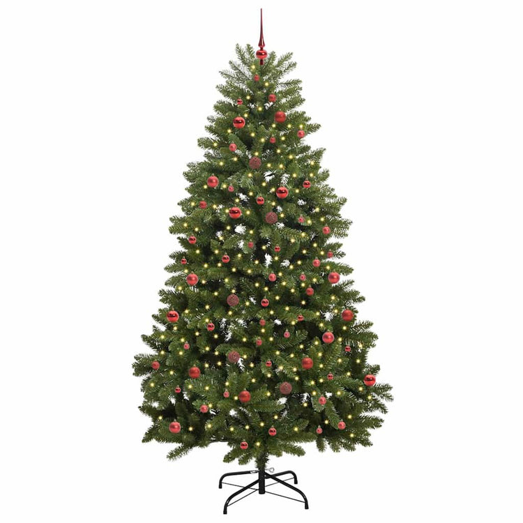 Vidaxx künstlicher Weihnachtsbaum mit 300 LED grün, 240 cm PVC und Metall