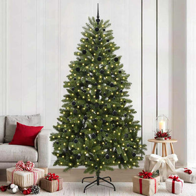 Vidaxx künstlicher Weihnachtsbaum mit 300 LED grün, 240 cm PVC und Metall