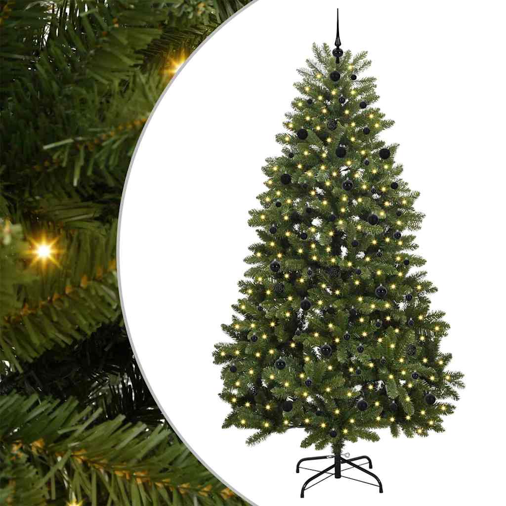 Vidaxx künstlicher Weihnachtsbaum mit 300 LED grün, 240 cm PVC und Metall