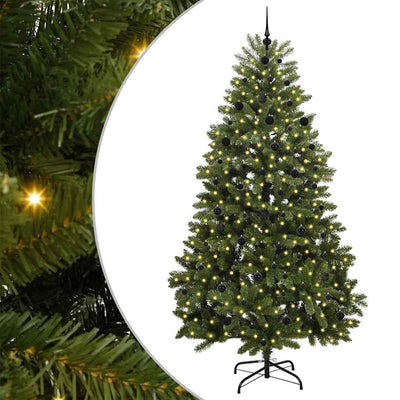 Vidaxx künstlicher Weihnachtsbaum mit 300 LED grün, 240 cm PVC und Metall