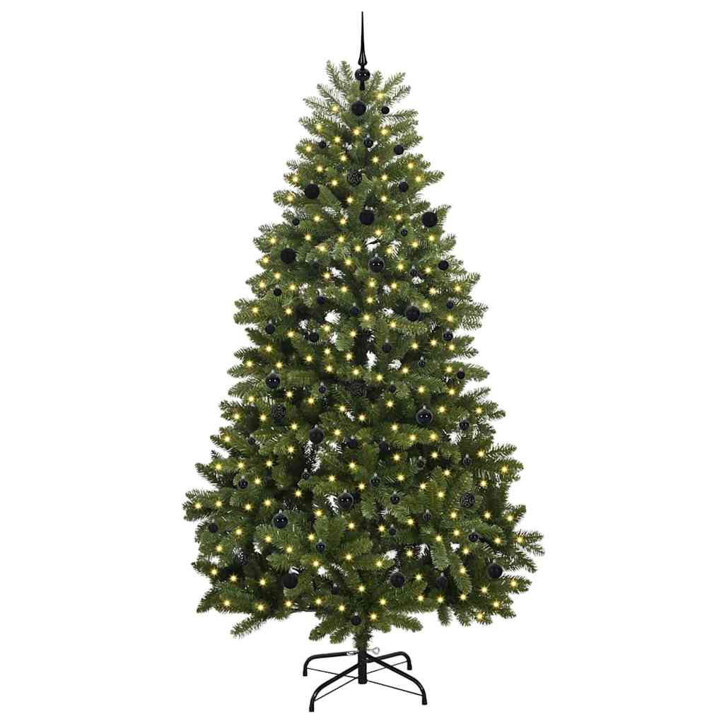 Vidaxx künstlicher Weihnachtsbaum mit 300 LED grün, 240 cm PVC und Metall