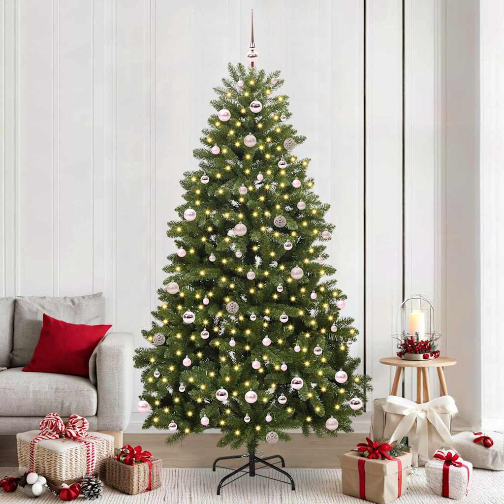 Vidaxx künstlicher Weihnachtsbaum mit 300 LED grün, 240 cm PVC und Metall