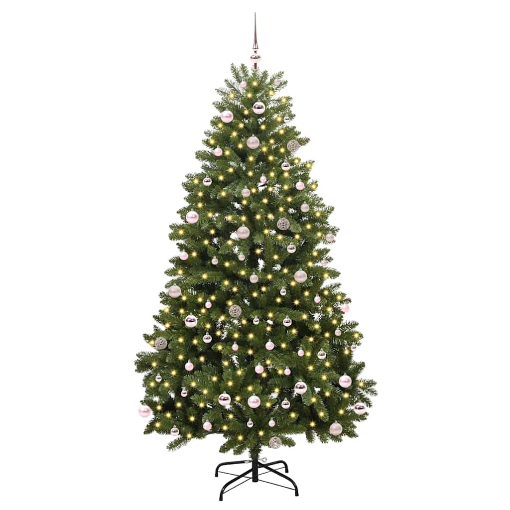 Vidaxx künstlicher Weihnachtsbaum mit 300 LED grün, 240 cm PVC und Metall