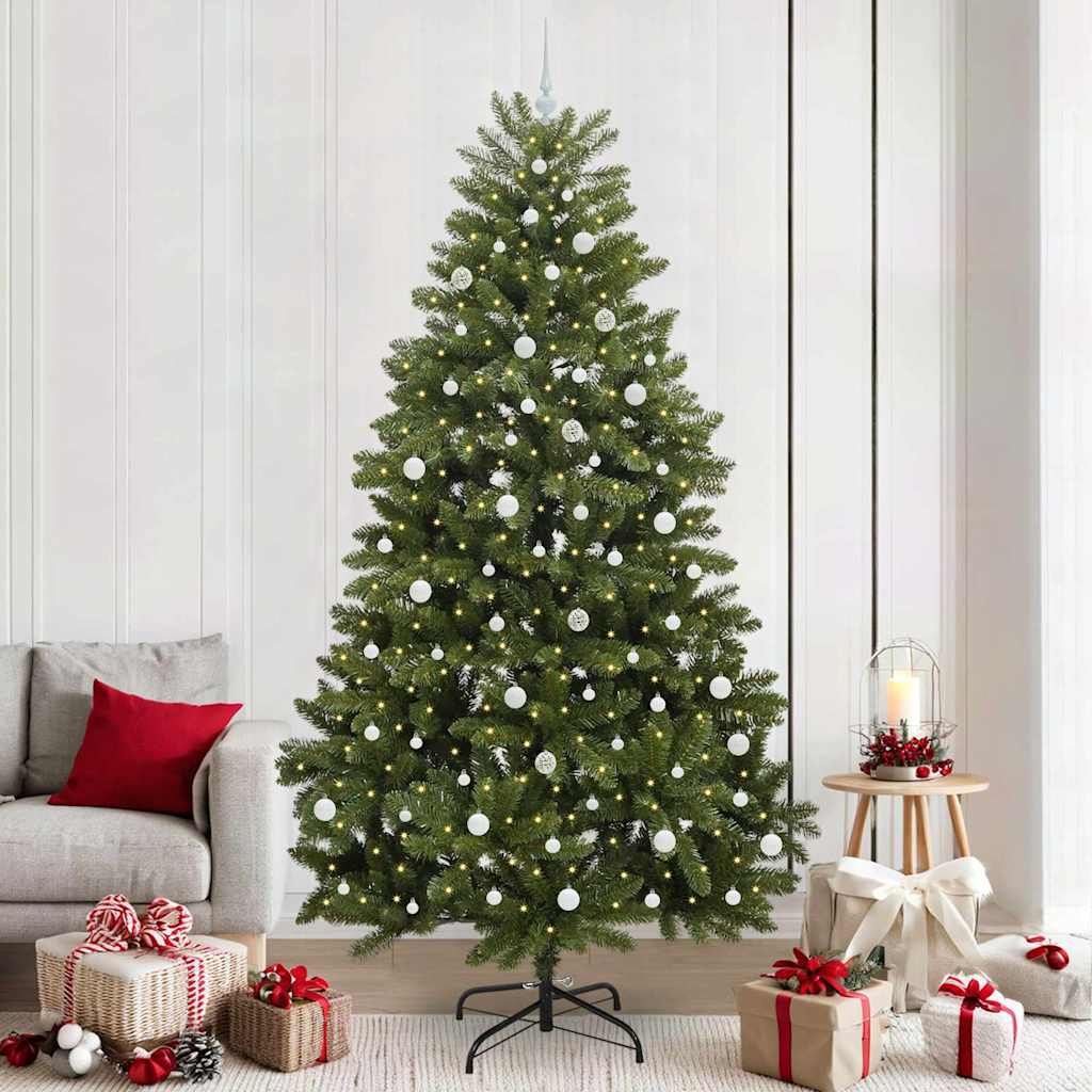 Vidaxx künstlicher Weihnachtsbaum mit 300 LED grün, 240 cm PVC und Metall