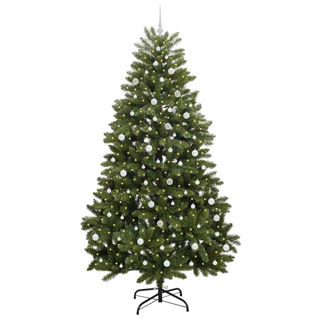 Vidaxx künstlicher Weihnachtsbaum mit 300 LED grün, 240 cm PVC und Metall