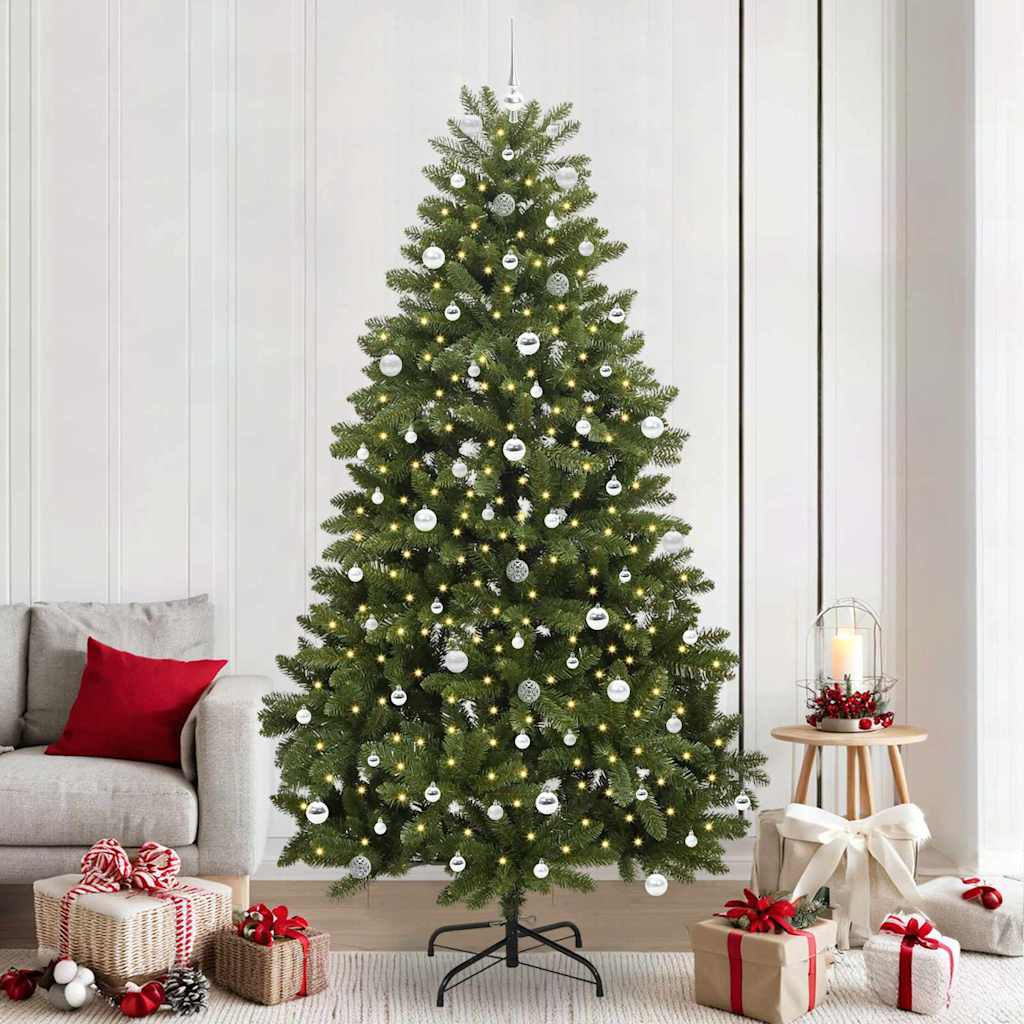 Vidaxx künstlicher Weihnachtsbaum mit 300 LED grün, 240 cm PVC und Metall