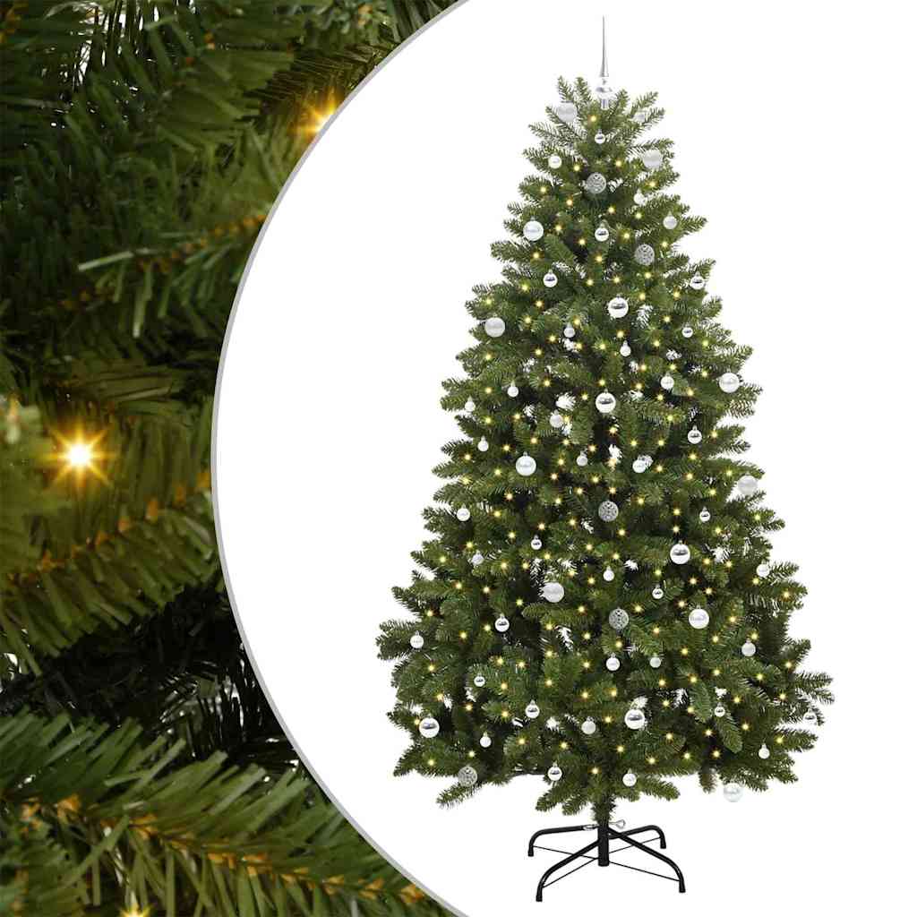 Vidaxx künstlicher Weihnachtsbaum mit 300 LED grün, 240 cm PVC und Metall