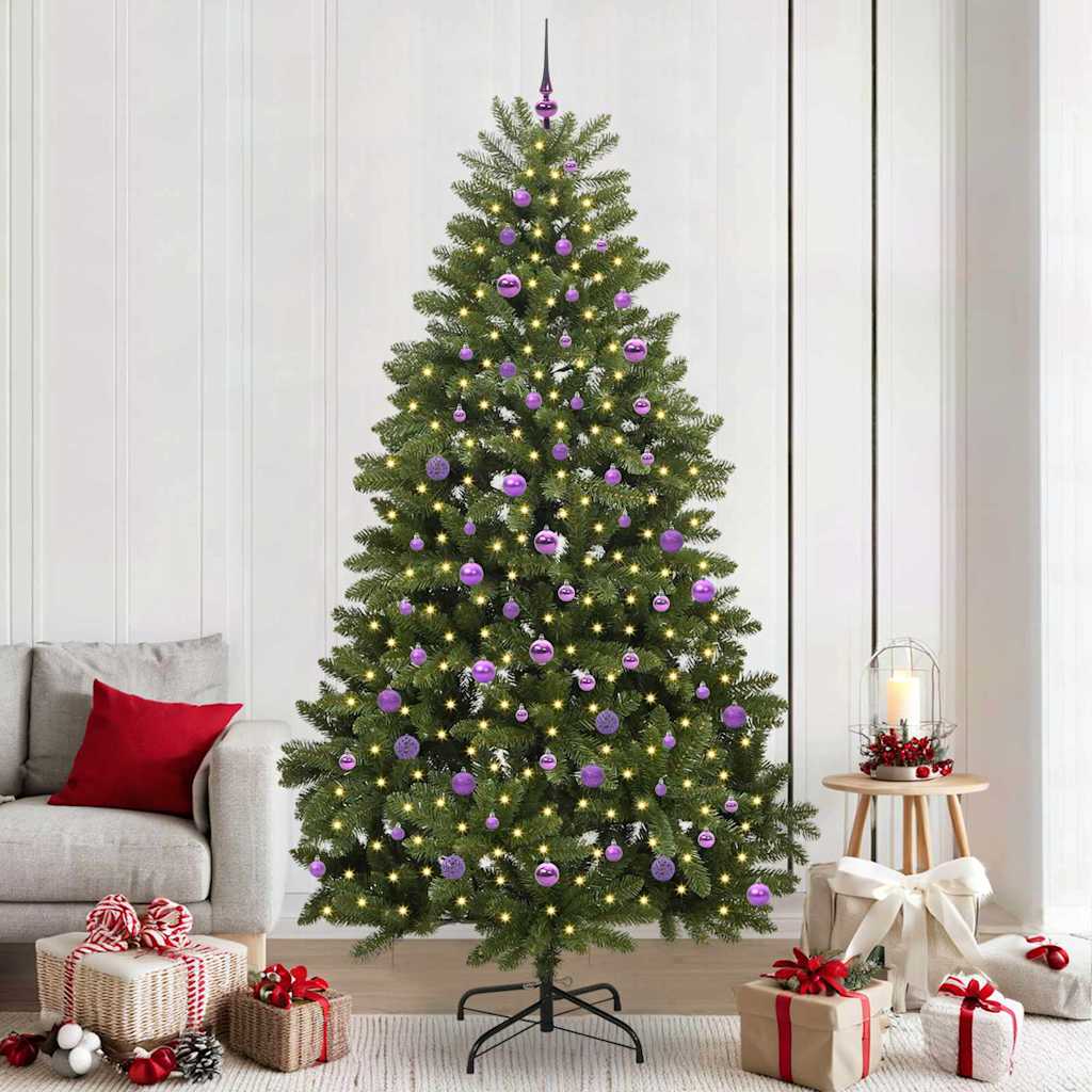 Vidaxx künstlicher Weihnachtsbaum mit 300 LED grün, 240 cm PVC und Metall