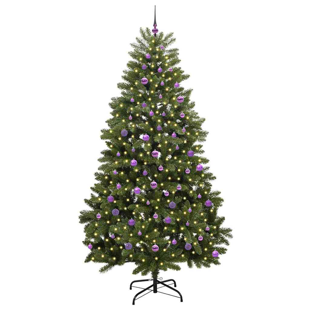 Vidaxx künstlicher Weihnachtsbaum mit 300 LED grün, 240 cm PVC und Metall