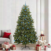 Vidaxx künstlicher Weihnachtsbaum mit 300 LED grün, 240 cm PVC und Metall