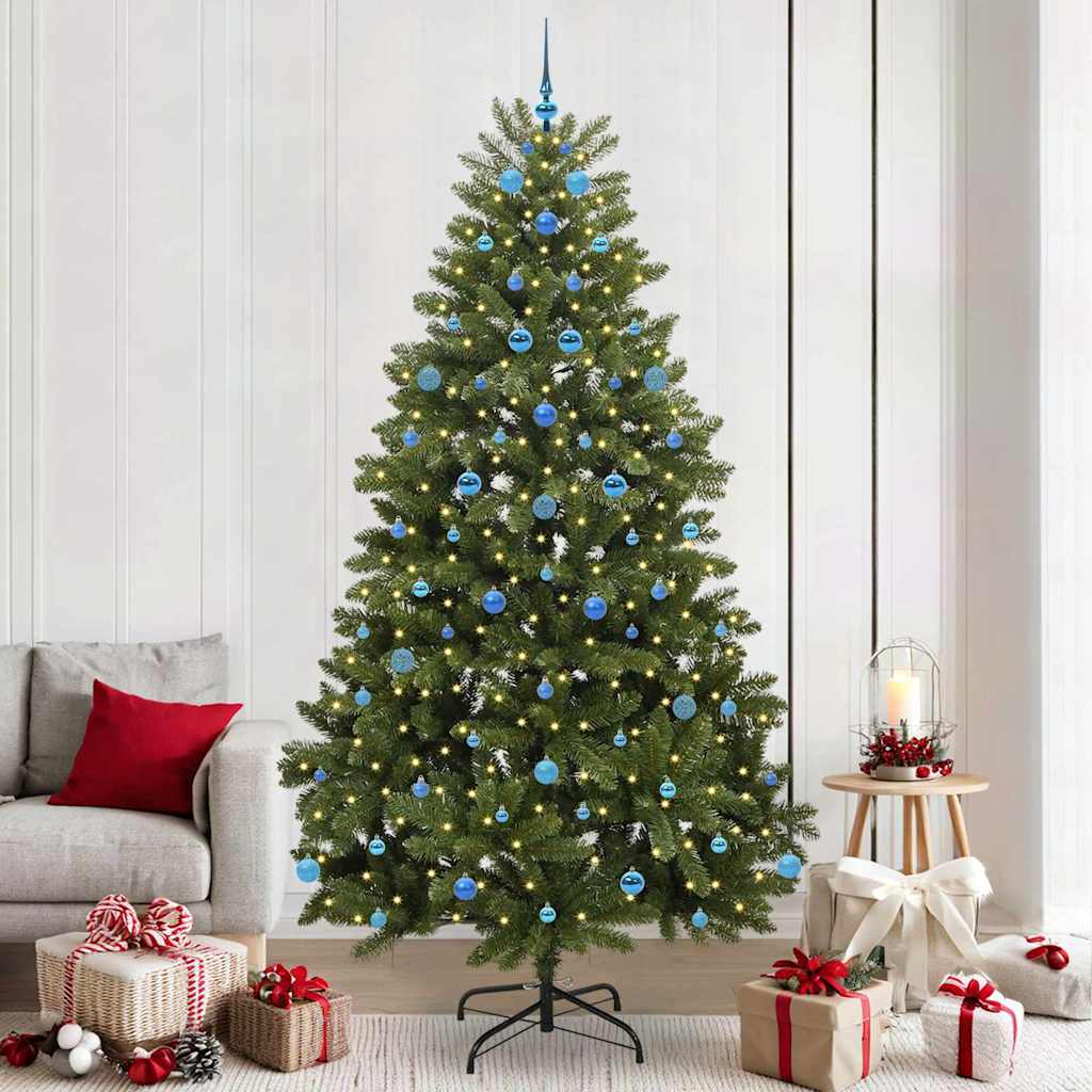 Vidaxx künstlicher Weihnachtsbaum mit 300 LED grün, 240 cm PVC und Metall