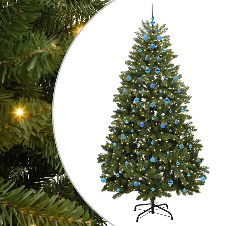 Vidaxx künstlicher Weihnachtsbaum mit 300 LED grün, 240 cm PVC und Metall