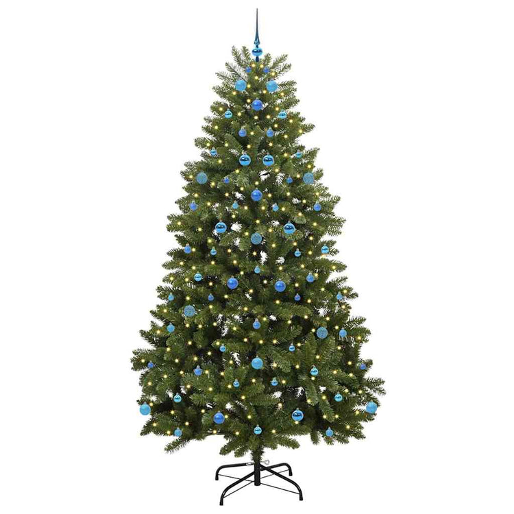 Vidaxx künstlicher Weihnachtsbaum mit 300 LED grün, 240 cm PVC und Metall