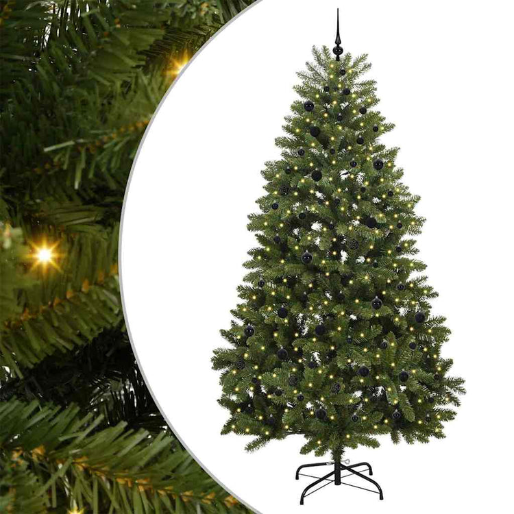 Vidaxx künstlicher Weihnachtsbaum mit 300 LED grün, 270 cm PVC und Metall