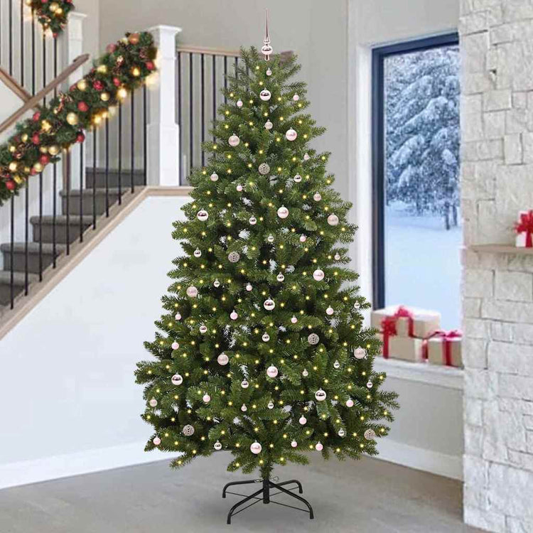 Vidaxx künstlicher Weihnachtsbaum mit 300 LED grün, 270 cm PVC und Metall