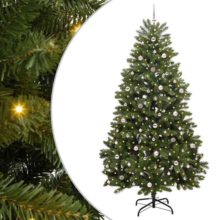 Vidaxx künstlicher Weihnachtsbaum mit 300 LED grün, 270 cm PVC und Metall