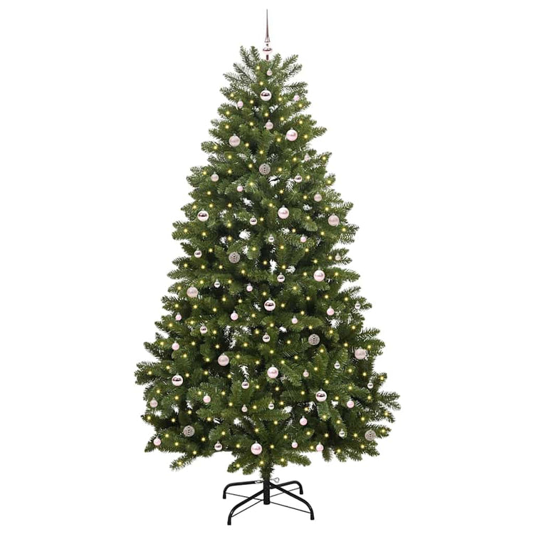 Vidaxx künstlicher Weihnachtsbaum mit 300 LED grün, 270 cm PVC und Metall