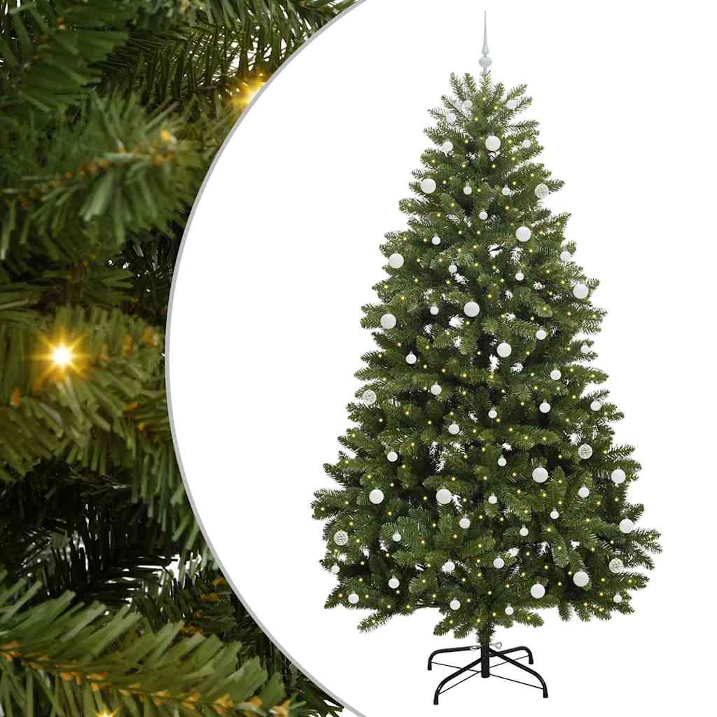 Vidaxx künstlicher Weihnachtsbaum mit 300 LED grün, 270 cm PVC und Metall
