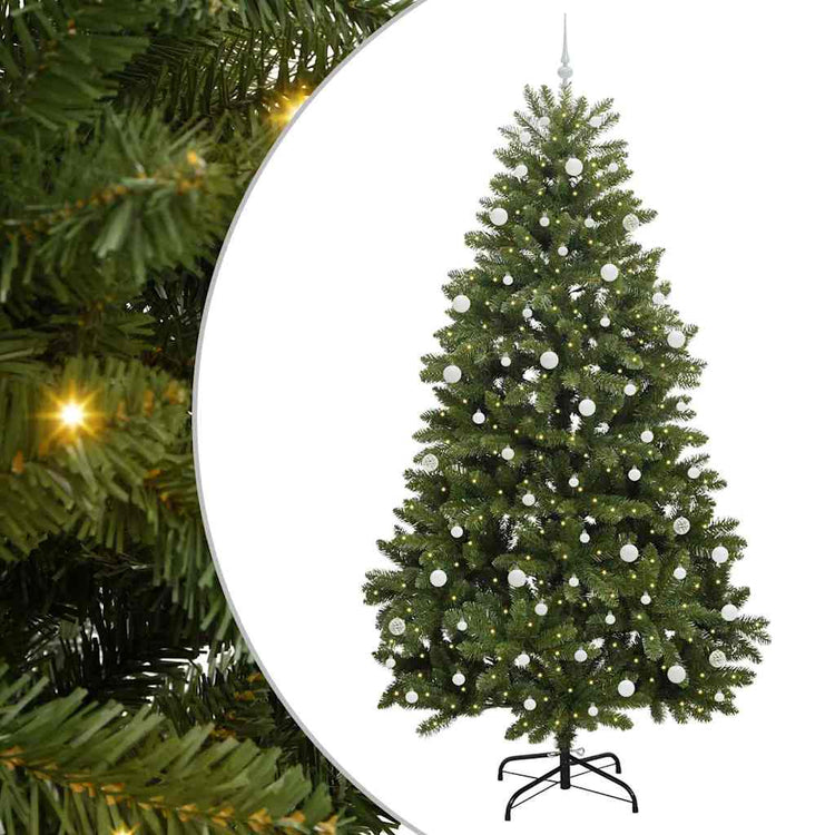 Vidaxx künstlicher Weihnachtsbaum mit 300 LED grün, 270 cm PVC und Metall