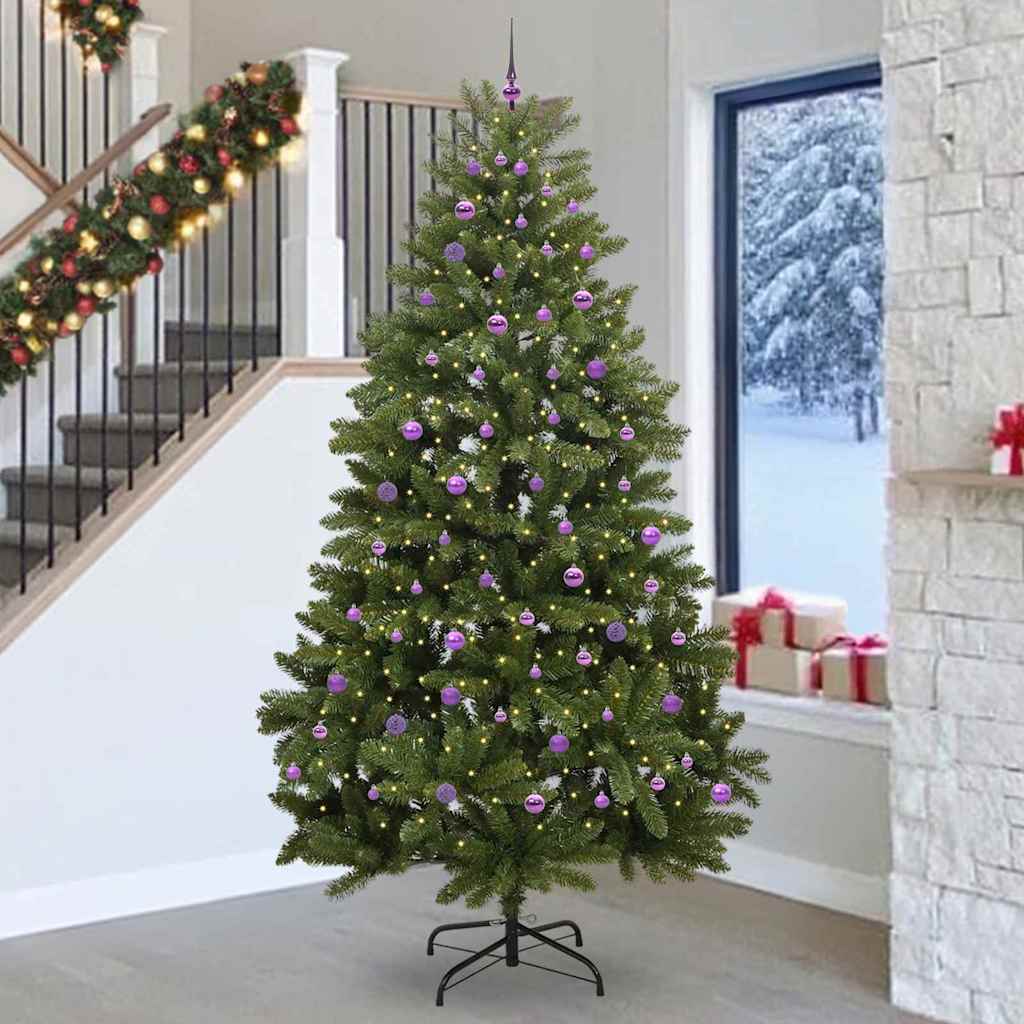 Vidaxx künstlicher Weihnachtsbaum mit 300 LED grün, 270 cm PVC und Metall