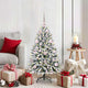 Vidaxx künstlicher Weihnachtsbaum mit 150 LED grün und weiß, 120 cm PVC und Metall