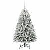 Vidaxx künstlicher Weihnachtsbaum mit 150 LED grün und weiß, 120 cm PVC und Metall