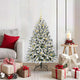 Vidaxx künstlicher Weihnachtsbaum mit 150 LED grün und weiß, 120 cm PVC und Metall