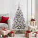 Vidaxx künstlicher Weihnachtsbaum mit 150 LED grün und weiß, 120 cm PVC und Metall